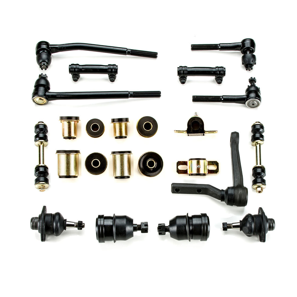1974 1975 Pontiac Firebird Trans Am Black Polyurethane New Front End Suspension Rebuild Kit with Idler Arm