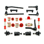 1974 1975 Pontiac Firebird Trans Am Red Polyurethane New Front End Suspension Rebuild Kit with Idler Arm