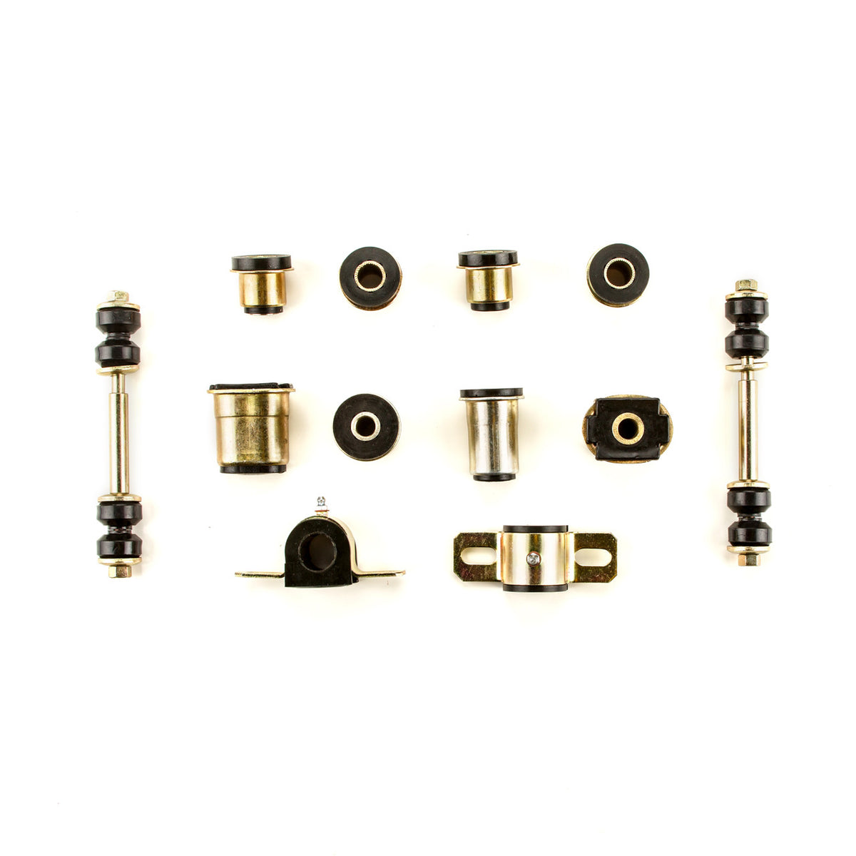 1969 1970 Pontiac Grand Prix Black Polyurethane New Front End Suspension Rebuild Kit with Idler Arm