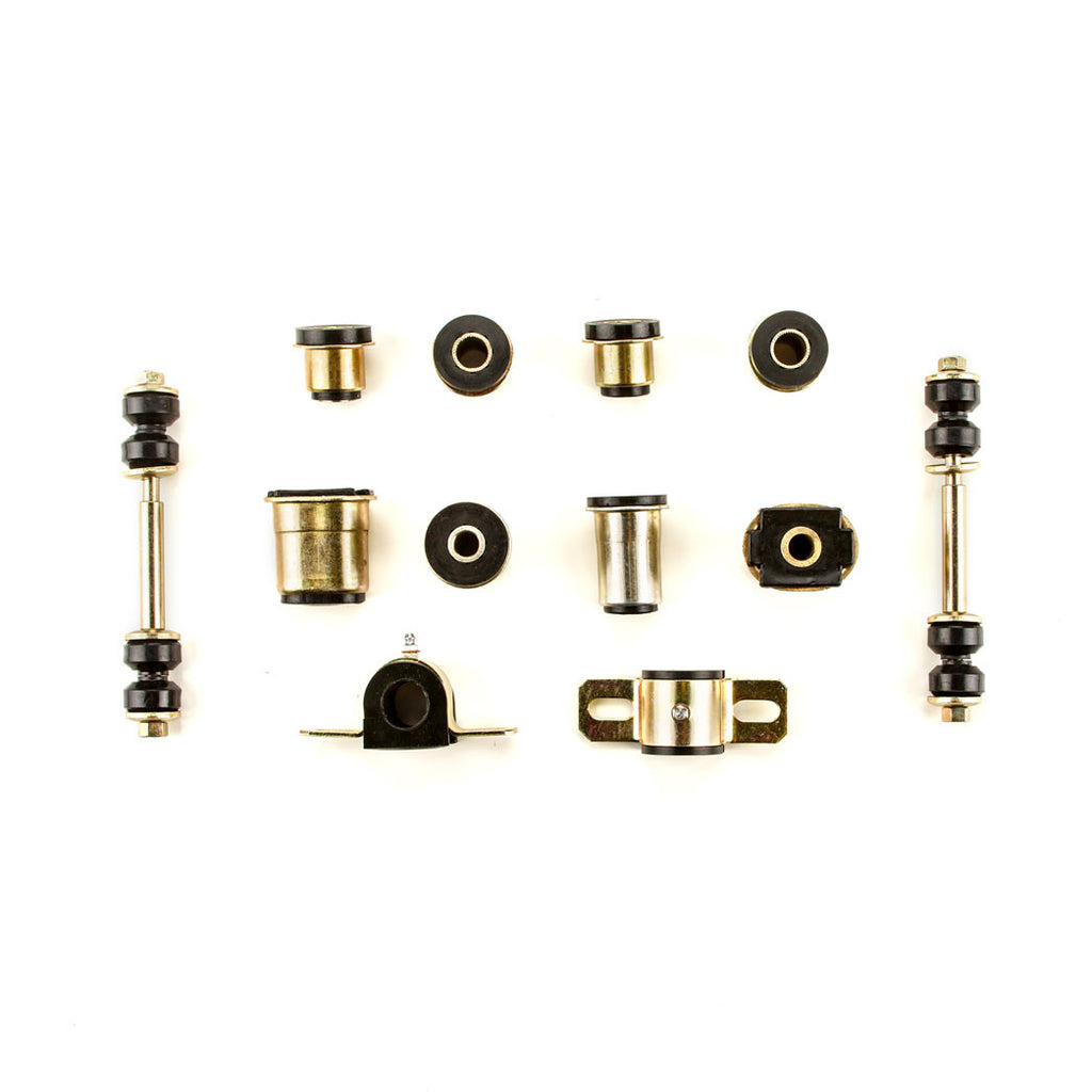 1970 Chevrolet Chevelle El Camino Black Polyurethane New Front End Suspension Bushing Set with Oval Control Arm Bushings