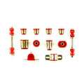 1969 1970 1971 1972 Pontiac GTO LeMans Tempest Red Polyurethane New Front End Suspension Bushing Set with Oval Control Arm Bushings