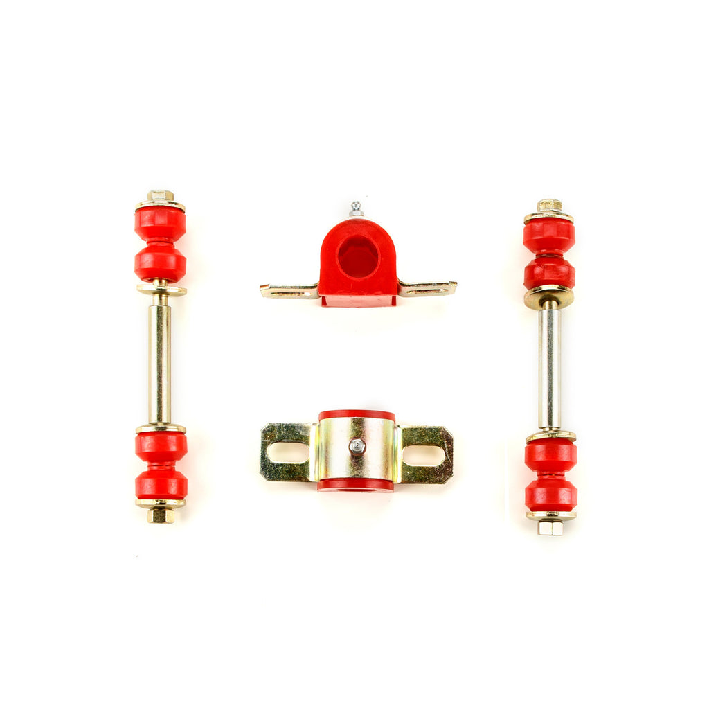 1969 1970 1971 1972 Pontiac GTO LeMans Tempest Red Polyurethane New Front End Suspension Bushing Set with Oval Control Arm Bushings