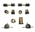 1965 - 1970 Chevrolet Full Size Black Polyurethane New Front End Suspension Bushing Set
