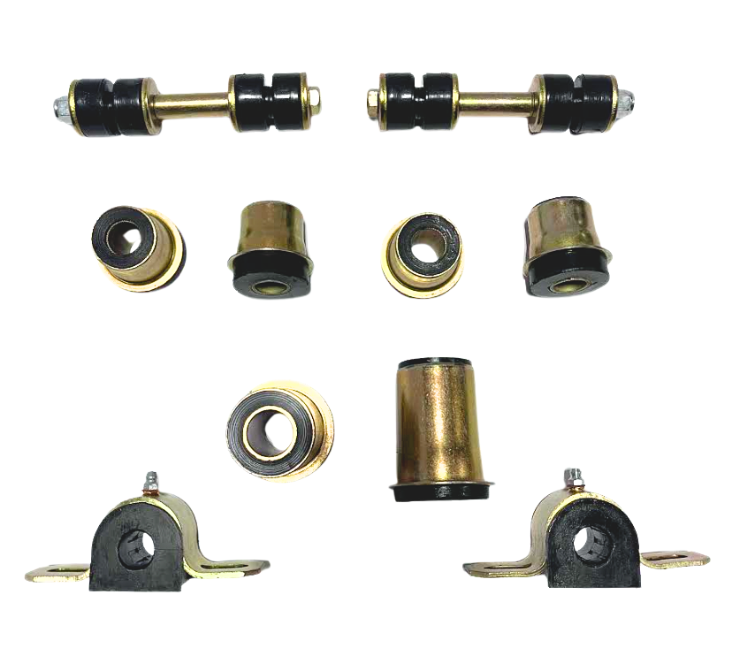 1965 - 1970 Chevrolet Full Size Black Polyurethane New Front End Suspension Bushing Set