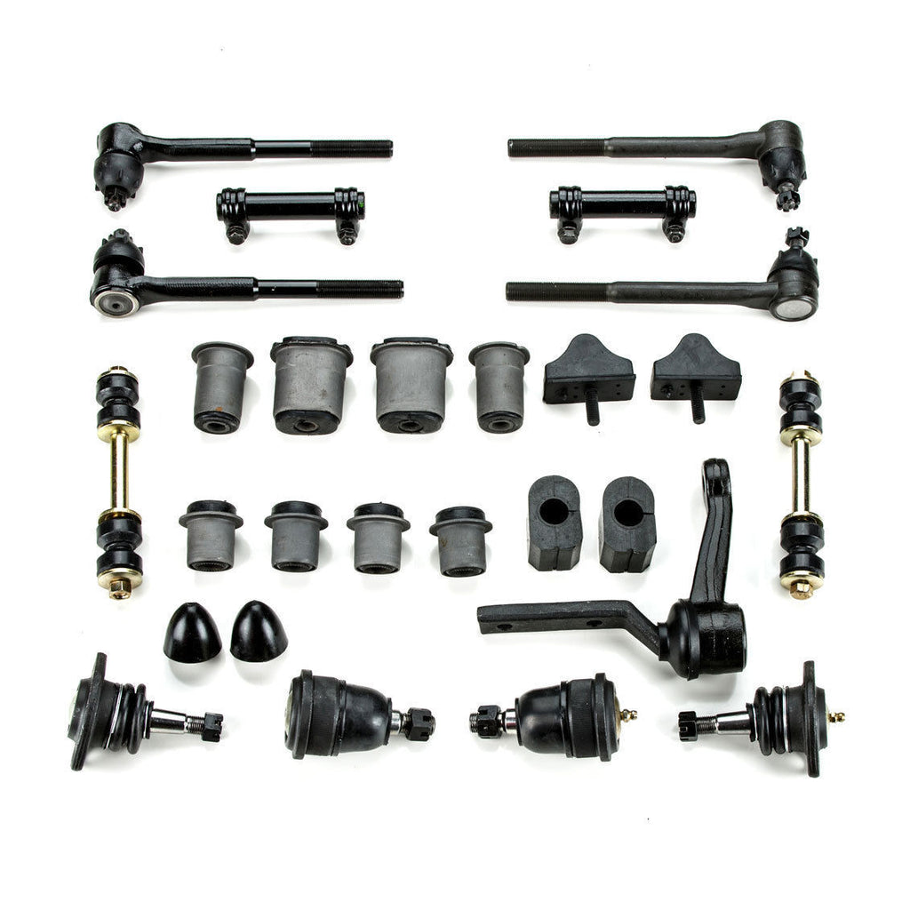 1964-1970 Pontiac GTO LeMans Tempest Front End Suspension Master Rebuild Kit w/ Oval Lower Control Arm Bushings