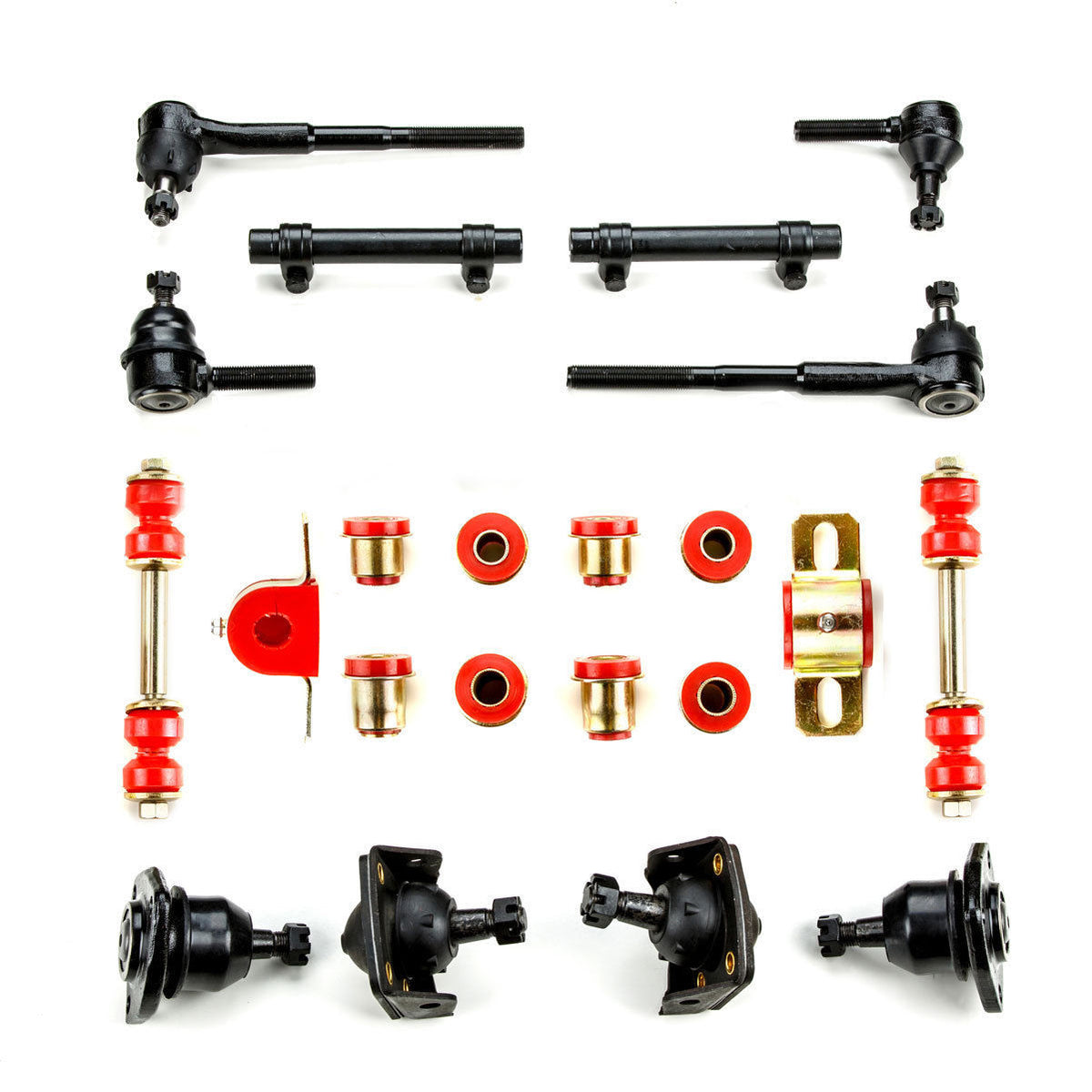 1955 1956 1957 Chevrolet Full Size Red Polyurethane New Front End Suspension Rebuild Kit